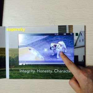 Handmade Invitation Lcd Video Greeting Card , Lcd Promotional Video Card