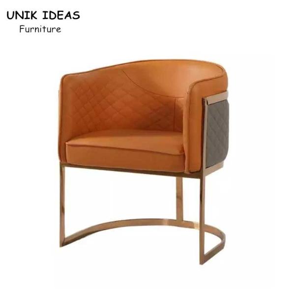 Buy Italian Postmodern Luxury Lounge Armchair Stainless Steel Leg at wholesale prices