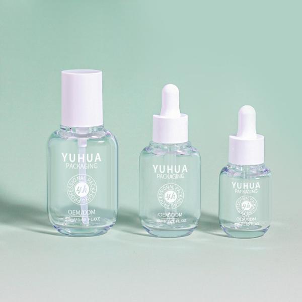 15ml 30ml 50ml PETG Serum Dropper Bottle Skincare Cosmetic Packaging Clear Cream