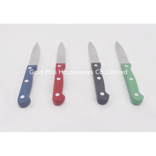 Multifunction black handle stainless steel paring knife stainless steel 0.8mm portable petty knife with sharp blade