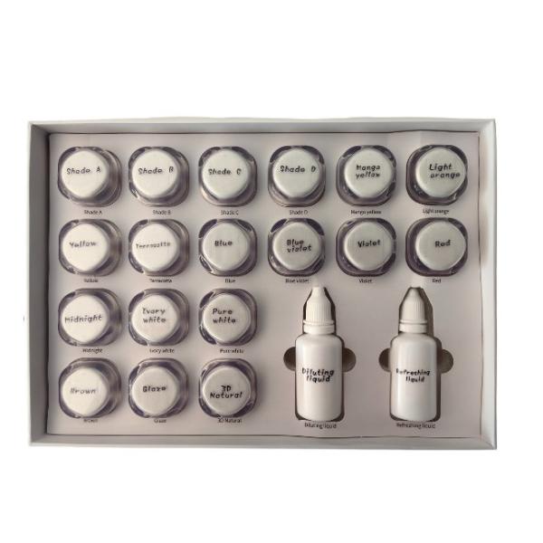 Buy 18 Color Stain Glaze Paste Kit For Teeth Perfect Coverage Customized Shade Selection at wholesale prices