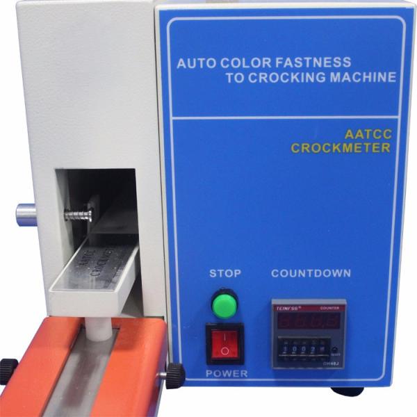 AATCC 8/165 Color Fastness Tester For Fabric Leather Electric Friction