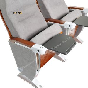 Padded Foldable Auditorium Chair With Armrests