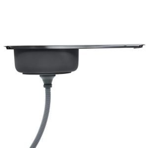 0.6mm Single Bowl Topmount Kitchen Sink With Drainboard Electroplated