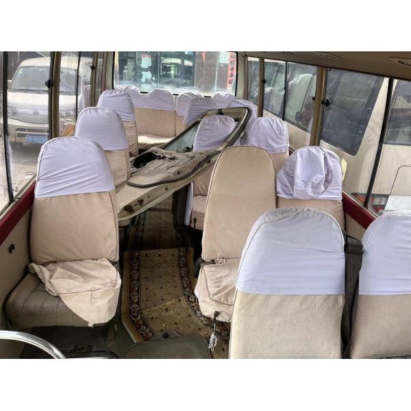 2013 Year 23 Seats Used Toyota Coaster Bus With 1Hz Diesel Engine New Paint