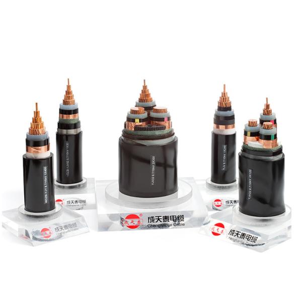 Buy 8.7/15 kV XLPE Insulated Electrical Cable , 1-, 3- Core Underground Cable to IEC60502-2 at wholesale prices