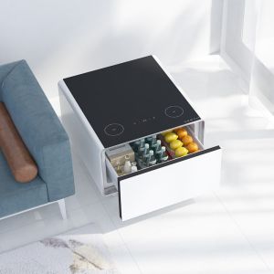220240110V Mini Refrigerator Table with Wireless Charging and Smart Coffee Table