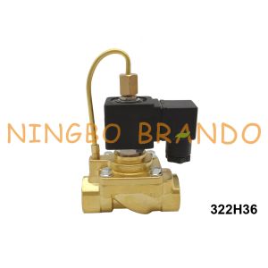 China 3/4'' 322H36 Parker Type High Pressure Solenoid Valve Normally Open 24V 220V on sale