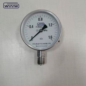 Customized Stainless Steel Pressure Gauge 100mm Bourdon Tube Manometer