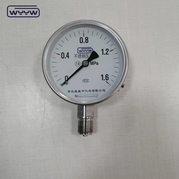 All Stainless Steel Olil Pressure Gauge(Glycerine/Silicone)