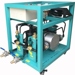 R245fa R123 Low Pressure Refrigerant Recovery Charging Machine 2HP Air Cooled