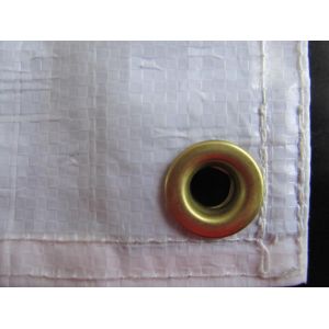 brass eyelets sewn poly tarp, tarps, plastic tarpaulin