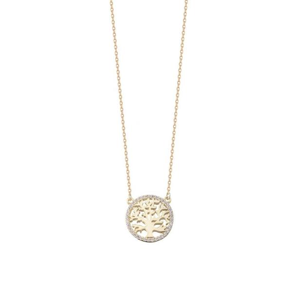 Buy Party Occasion 18K Gold Plated Sterling Silver Tree of Life Pendant Necklace for Women at wholesale prices