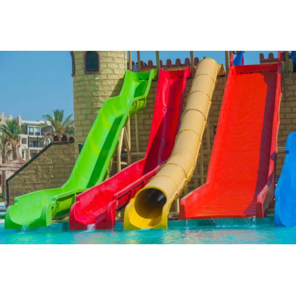 Exciting Barrel Sled Fiberglass Water Park Slide For Teenager