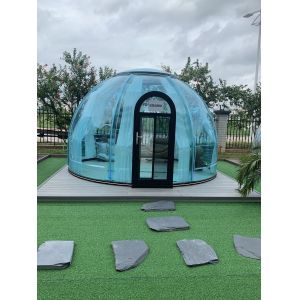 Transparent Polycarbonate (PC) Bubble House Waterproof Insulated Prefab Dome