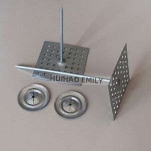 Insulation Fasteners Rock Wool Self Adhesive Pins With 12Ga Aluminum pins