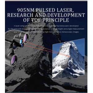 1000m Waterproof Rangefinder Binocular 8X Magnification For Hunting Shooting