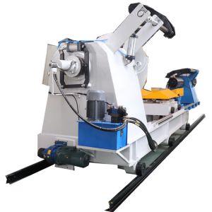 Movable Automatic Decoiler Machine Hydraulic With Loading Car