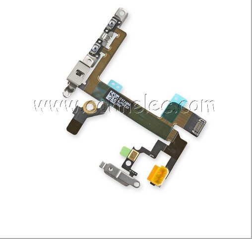 audio control and power button cable for Iphone 5S, repair Iphone 5S, for Iphone