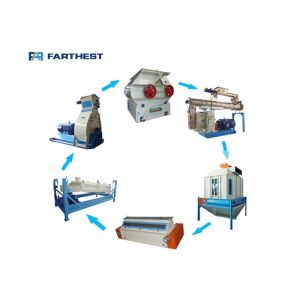 Low Malfunction Rate 22kw Fish Feed Processing Line 500kg/h