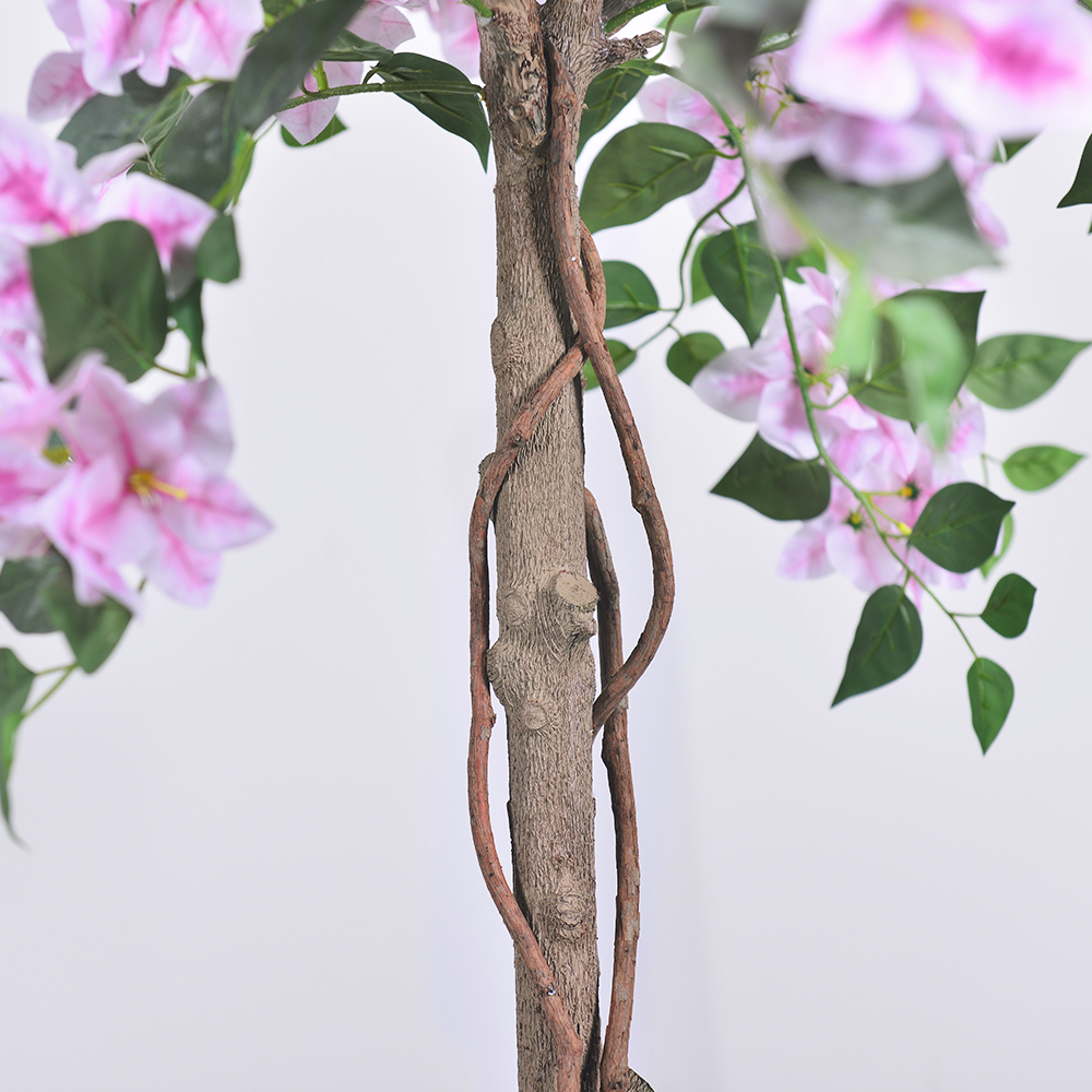 Artificial Light Pink Bougainvillea Tree, 47/63/75 inch, UV Resistant Faux Plant