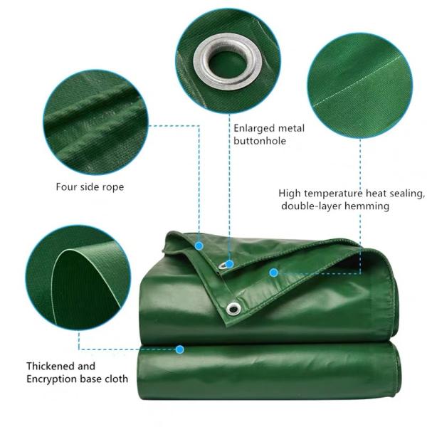 Buy 800gsm Heavy Duty Waterproof Tarp With Grommets Durable Versatile at wholesale prices