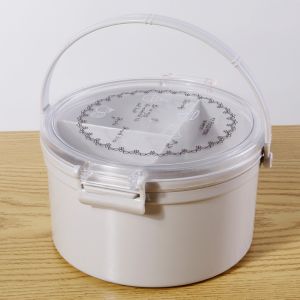 Childrens Thermal Insulated Plastic Lunch Box With Rice Crisper