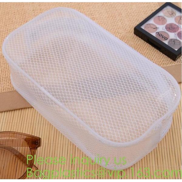Portable Waterproof Travel Makeup Organizer Bags,Mesh Transparent Design Toiletry Bag for Women Toiletry Bag Makeup Bag