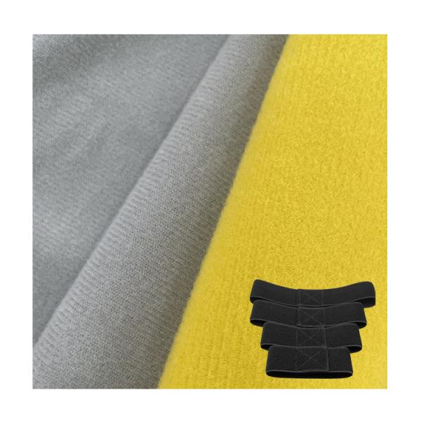 Buy 100% Polyester Stretch Velvet Fabric Plain Knitted Anti Pull Customized at wholesale prices