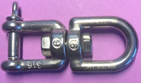 EUROPEAN TYPE SWIVEL WITH JAW AND JAW