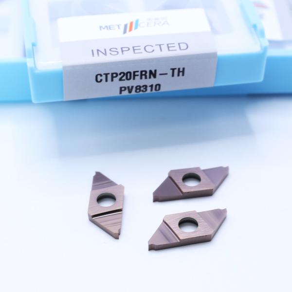 High Hardness Bronze Carbide Insert For Cut Off CTP PVD Coated Parting Off