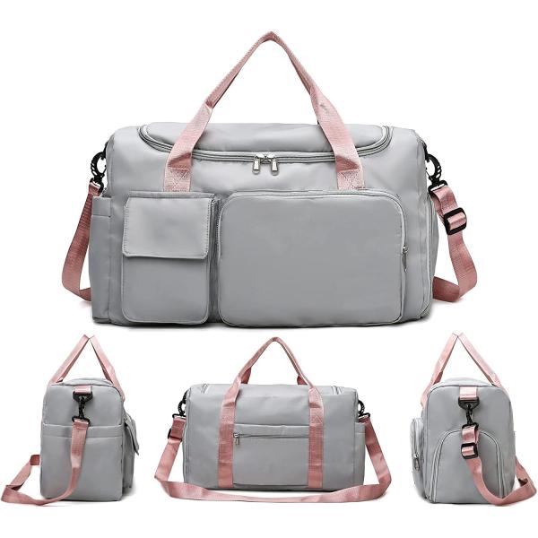 100l Carry On Waterproof Travel Duffel Bag With Shoe Compartment Backpack