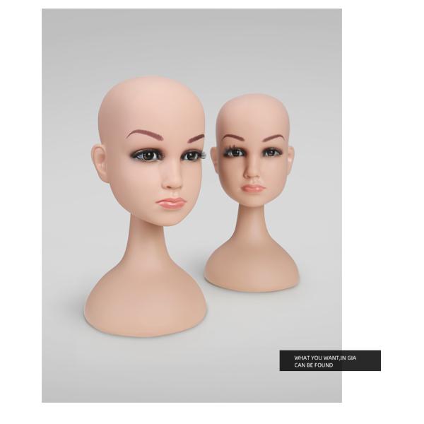 Makeup face realistic Female Mannequin Head Bust Mannequin Head For Wigs Display