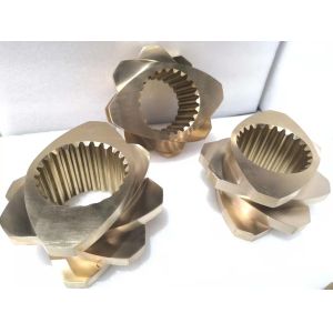 Double Screw Bimetallic Alloy Coating Extruder Machine Parts Segment