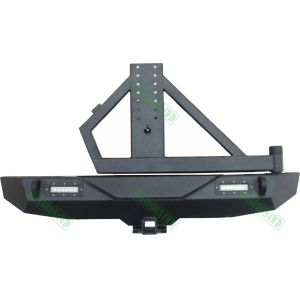 2007-2017 Wrangler JK Back Steel Power-Coated Rear Bumper With Spare Tire