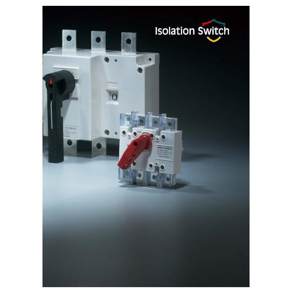 Three Poles Isolator Load Break Switch Electric Insulation With Handle Installed