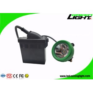 Silicon Button Mining Cap Lights 6.6Ah Li Ion Battery Low Power Warning Function