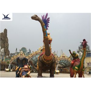 Amusement Equipment Life Size Fiberglass Realistic Lovely Dinosaur Cartoon Model