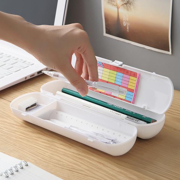 Transparent PVC Plastic Cute Pure Clear Pencil Case for Schools Offices Unisex Design