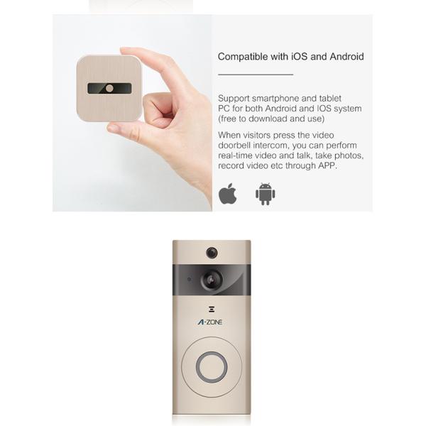 Two Way Audio Wifi Visual Intercom Doorbell Hidden Doorbell Camera
