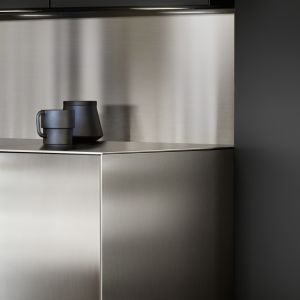 Modular Stainless Steel Kitchen Cabinets Smart Cupboard Lacquer Kitchen Small