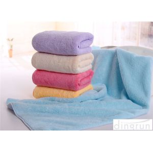 Dye Yarn Terry Custom Microfiber Towels With Embroidered Logo