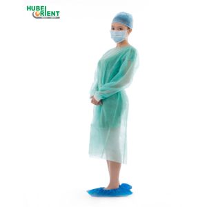 Medical Non Woven Disposable Microporous Coverall With Knitted Wrist