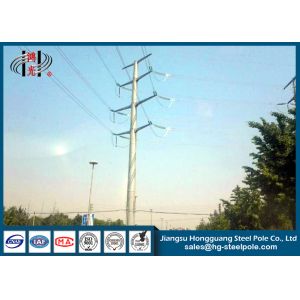 66KV Hot Dip Galvanized Highway Electrical Power Pole for Power Transmission