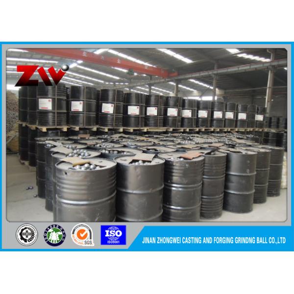 High Carbon Rail Steel Material 125mm Forged Grinding Media Steel Balls For Ball Mill