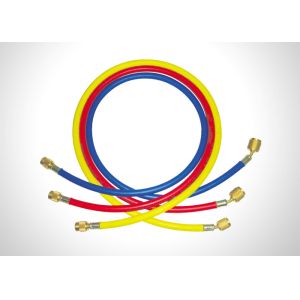 Quality 800PSI Working Pressure Hvac Charging Hoses With 1/4&quot; SAE And 5/16&quot; SAE Connection for sale