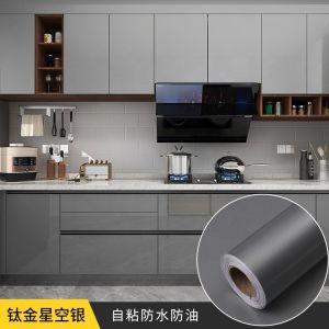 Furniture Film Kitchen Cabinet Film PVC Vinyl Adhesive Cupboard Door Stickers