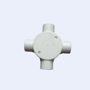 UPVC Junction Box Two Way PVC Conduit And Fittings 20mm 25mm Screw Part Use