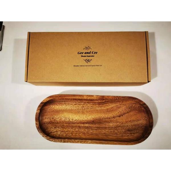 Buy Multipurpose Rectangular Wooden Plate 25cm Fashion Fruit Snack Dish Tray at wholesale prices