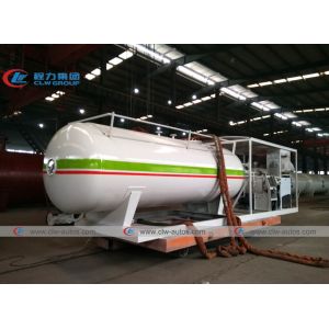 NNPC 5MT 10000L LPG Gas Storage Tanker With Cylinder Filling Dispenser